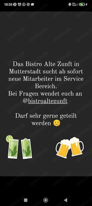 Personal gesucht im Gastronomie Bereich 