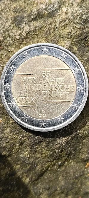 2 euro 2025 35 wie  jahre sinddeutsche ein einheit