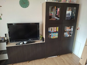 IKEA BEST  Schrankwand, schwarze Front, gepflegt