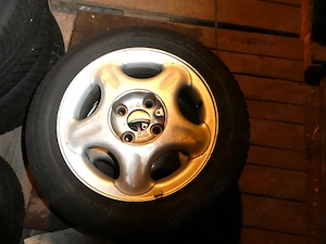 4 Aluräder passend für einen Opel Corsa B mit 165 65R14 und Alufelge 5 1 2x14 ET49