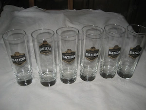 6er Set Mangaroca Batida Gläser Kokoslikör Longdrink Gläser Glas