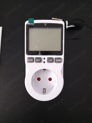 Digitaler Temperaturregler, 250-V-Steckdosen, Heiz- und Kühlthermostat mit Sensoranschluss und Sonde