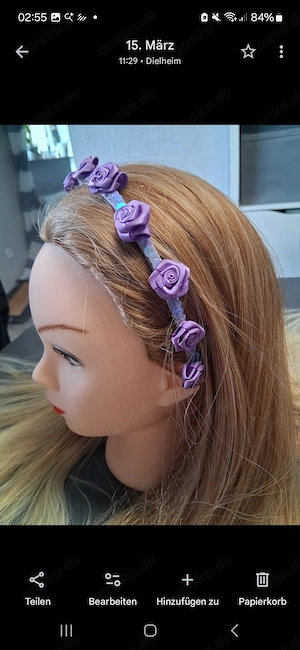 Lila Farbener Haarreif