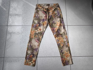 Rich Royal Damen Hose 36-38 Blumenhose Muster Wenig getragen