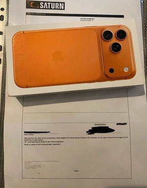 iPhone 17 Pro Max (2 TB) in Cosmic Orange. Neu und original verpackt, unbenutzt.
