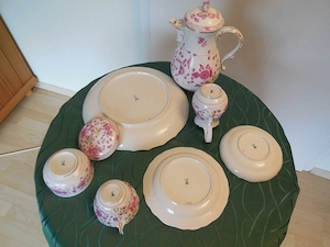 Meissner Porzellan Kaffeeservice Indisch Purpur Bild 3