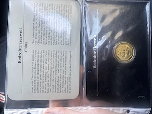 Seltene Sammlermünze China 1 Yuan 1983   Panda  Bedrohte Tierwelt  