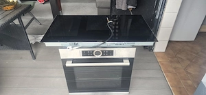 Induktionsherd mit Backofen für Gastronomiebetriebe