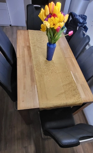 Esstisch massiv Holz Wildeiche natur 