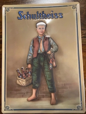 Werbeblechschild Schultheiss