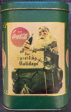 Werbeblechdose Coca Cola