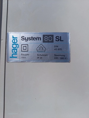 Hager Zähler Schrank Tür 