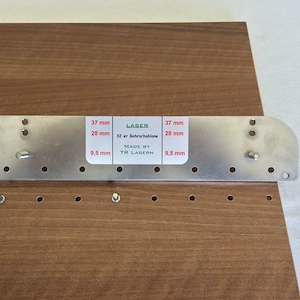 Bohrschablone 32 er Lochreihe Bohrlehre Möbelbau