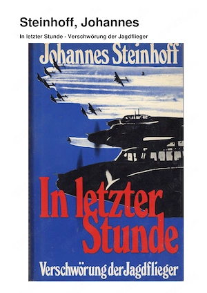 Steinhoff, Johannes In letzter Stunde - Verschwörung der Jagdflieger