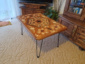 Couchtisch ,Intarsien Holz