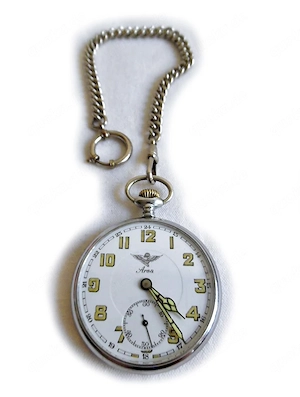 Große Eisenbahnertaschenuhr von Arsa