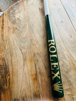 Rolex baseballschläger deko