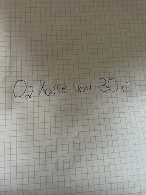 O2 Handyaufladekarte 