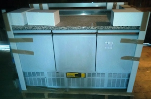 Nordcap Belegstation SL 3-BLG unbenutzt, ideal für Imbiss, Pizzaria, Döner, Salatbar 