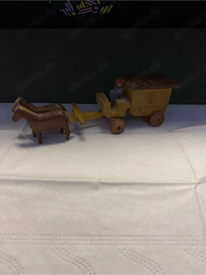 Miniatur Pferdekutsche aus Nachlass