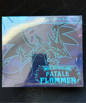 Pokémon Top Trainer Box Fatale Flammen SEALED NEU OVP