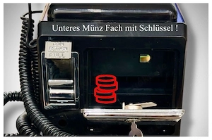 Wall Phone 1950 mit Münzeinwurf voll funktionstüchtig ! Bild 4