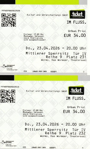 Eintrittskarten für  Urban Priol "