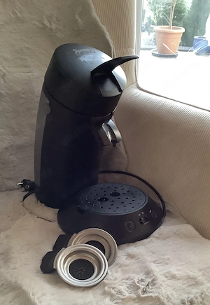 Senseo Kaffee-Padmaschine in schwarz, wenig gebraucht