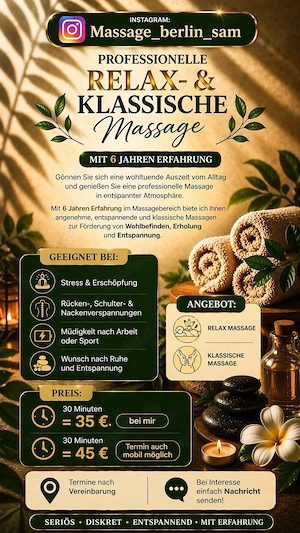 Wellness Massage in Berlin   seriös & professionell