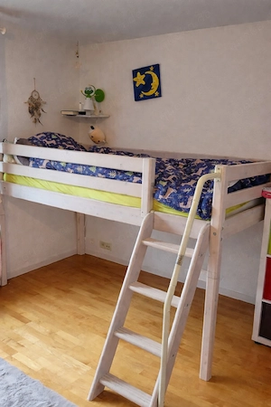 Flexa Kinder Hochbett mit Spielevorhang 
