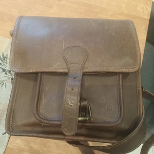 Fahrradtasche Leder mit klick fix 