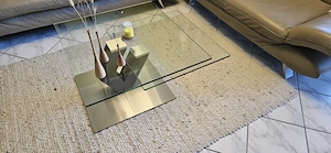 Couchtisch Kristallglasplatten drehbar - guter Zustand - wegen Umbau zu verkaufen