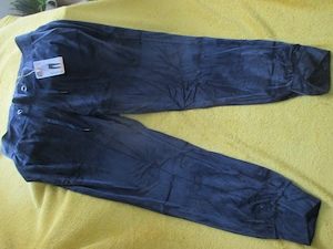 NEU mit ETIKETT Samt Nicky Nicki Jogging Wellness Hose UP2FASHION WOMEN Gr. 40- 42  M dunkel- blau