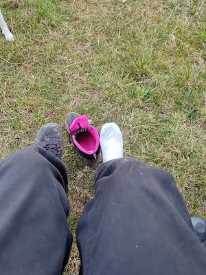    duftnede getragene socken Wandersocken  Bild 2