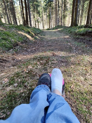    duftnede getragene socken Wandersocken  Bild 4