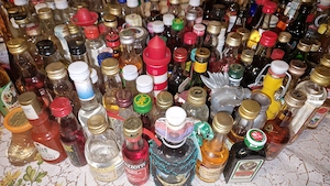 Fläschchensammlung Alkoholika