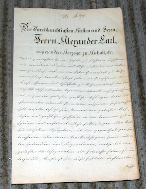 Beleg zur Begründung der Klassensteuer 1865