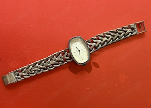 ZICO Uhr mit massivem Silber-Armband 51,3 Gramm, 835er Silber