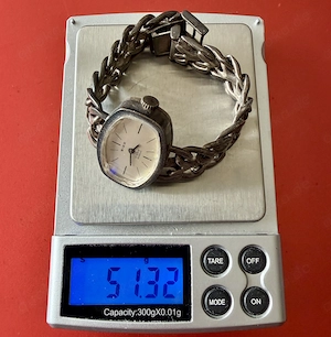 ZICO Uhr mit massivem Silber-Armband 51,3 Gramm, 835er Silber