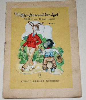 Oblatensammelbilder Hase und Igel im Heft - vollständig