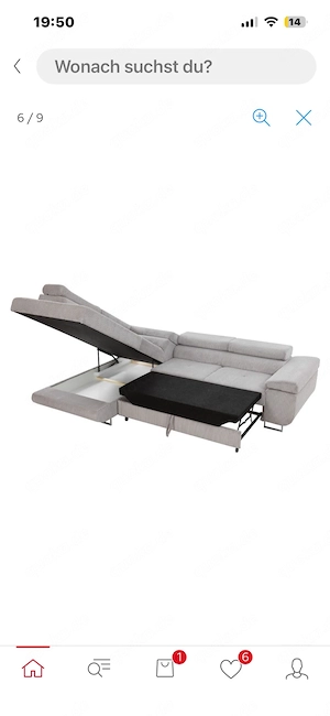 Ecksofa mit schlaffunktion und Bettkasten Bild 4