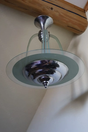 Antike französische Art Decó Kaskaden Lampe Hängelampe Hängeleuchte Deckenlampe 1930er 