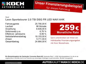 SEAT Leon Sportstourer 2.0 TSI DSG FR LED NAVI AHK Bild 2