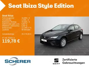 SEAT Ibiza Style Edition 1.0 TSI CARPLAY SHZ EPH