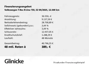 Volkswagen T-Roc R-Line TDI 150 PS DSG AHZV | Sthzg | Navi Bild 2