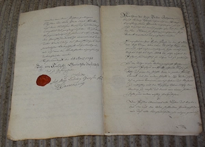 Belege Sütterlin mit Siegel ca. 1805 bis 1890