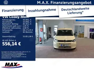 Volkswagen Caddy 2,0 l TDI*90 kW DSG*Taxi*Rollstuhlumb