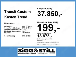 Ford Transit Custom Kasten Trend 280 L2 ACC*PDC*CAM* Bild 4