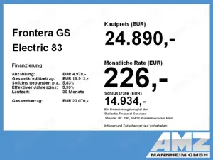 Opel Frontera GS Electric 83 kW +LED+Navi+Sitzheizung+ Bild 4