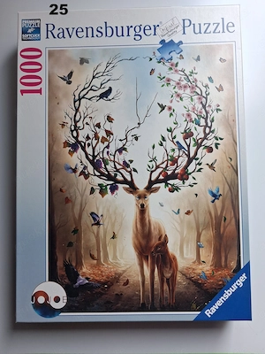 Puzzle 1000 Teile, Ravensburger: Magischer Hirsch